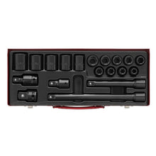 Load image into Gallery viewer, Sealey Impact Socket Set 19pc 1/2" Drive Metric (Premier)