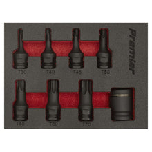 Load image into Gallery viewer, Sealey Impact TRX-Star* Socket Bit Set 8pc 3/8" Drive (Premier)