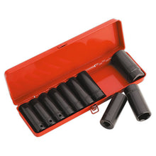 Load image into Gallery viewer, Sealey Impact Socket Set 10pc 1/2" Drive Deep Metric (Premier)
