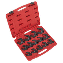 Load image into Gallery viewer, Sealey Crow's Foot Spanner Set 14pc 1/2" Drive - Metric (Premier)