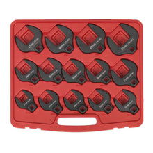 Load image into Gallery viewer, Sealey Crow's Foot Spanner Set 14pc 1/2" Drive - Metric (Premier)