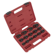 Load image into Gallery viewer, Sealey Crow's Foot Spanner Set 15pc 3/8" Drive - Metric (Premier)