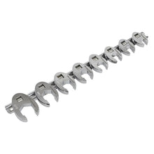 Load image into Gallery viewer, Sealey Crow's Foot Spanner Set 8pc 3/8" Drive - Imperial (Premier)