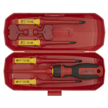 Load image into Gallery viewer, Sealey Screwdriver Set Interchangeable 8pc - VDE Approved (Premier)