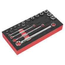 Load image into Gallery viewer, Sealey TRX-Star* 3/8" Drive Socket & Spanner Set 16pc (Premier)
