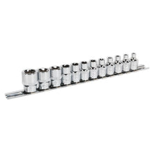 Load image into Gallery viewer, Sealey TRX-Star* Socket Set 12pc 3/8" Drive E4-E20 (Premier)