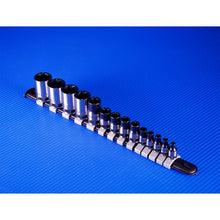 Load image into Gallery viewer, Sealey TRX-Star* Socket Set 14pc 1/4", 3/8" & 1/2" Sq Drive E4-E24 Black Series (Premier)