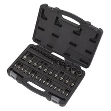 Load image into Gallery viewer, Sealey TRX-Star* Socket & Security Socket Bit Set 38pc 1/4", 3/8" & 1/2" Drive (Black Chrome) (Premier)
