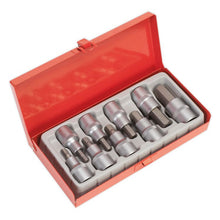 Load image into Gallery viewer, Sealey Hex Socket Bit Set 9pc 1/2" Drive (Premier)