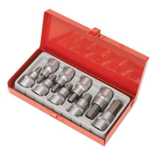 Load image into Gallery viewer, Sealey Hex Socket Bit Set 9pc 1/2" Drive (Premier)
