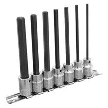 Load image into Gallery viewer, Sealey Hex Socket Bit Set 7pc 3/8" Drive - 110mm Metric (Premier)