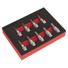 Load image into Gallery viewer, Sealey Hex Socket Bit Set 9pc 3/8" Drive - Metric (Premier)