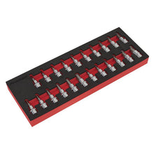 Load image into Gallery viewer, Sealey TRX-Star*/Hex/Spline Socket Bit Set 22pc 3/8" Drive (Premier)