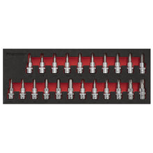 Load image into Gallery viewer, Sealey TRX-Star*/Hex/Spline Socket Bit Set 22pc 3/8" Drive (Premier)