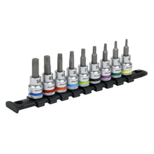 Load image into Gallery viewer, Sealey TRX-Star* Socket Bit Set 9pc 3/8" Drive - Platinum Series (Premier)