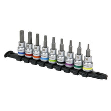 Load image into Gallery viewer, Sealey TRX-Star* Socket Bit Set 9pc 3/8" Drive - Platinum Series (Premier)
