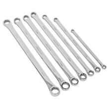 Load image into Gallery viewer, Sealey Double End Ring Spanner Set 7pc Extra-Long Metric (Premier)