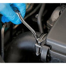 Load image into Gallery viewer, Sealey Double End Ring Spanner Offset Stubby 10 x 13mm (Premier)