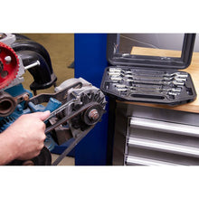 Load image into Gallery viewer, Sealey Double Flexi-Head Socket Spanner Set 6pc Fully Polished Metric (Premier)