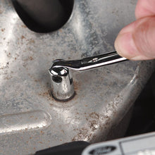 Load image into Gallery viewer, Sealey Double Flexi-Head Socket Spanner Set 6pc Fully Polished Metric (Premier)