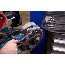 Load image into Gallery viewer, Sealey Double Flexi-Head Socket Spanner Set 6pc Fully Polished Metric (Premier)