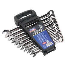 Load image into Gallery viewer, Sealey Combination Ratchet Spanner Set 10pc Extra-Long Metric (Premier)