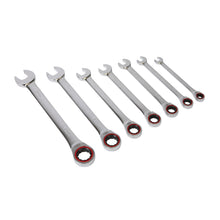 Load image into Gallery viewer, Sealey Ratchet Combination Spanner Set 7pc Metric Platinum Series (Premier)