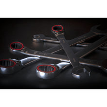 Load image into Gallery viewer, Sealey Reversible Ratchet Combination Spanner Set 7pc Metric Platinum Series (Premier)