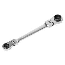 Load image into Gallery viewer, Sealey Ratchet Ring Spanner 4-in-1 Flexi-Head Reversible Metric Platinum Series (Premier)