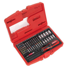 Load image into Gallery viewer, Sealey Fine Tooth Ratchet Screwdriver & Accessory Set 51pc (Premier)