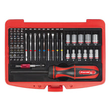 Load image into Gallery viewer, Sealey Fine Tooth Ratchet Screwdriver & Accessory Set 51pc (Premier)