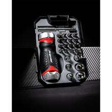 Load image into Gallery viewer, Sealey Fine Tooth Ratchet Screwdriver Socket & Bit Set 24pc Stubby (Premier)