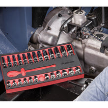 Load image into Gallery viewer, Sealey Ratchet Wrench & Socket Set 1/2" Sq Drive 27pc (Premier)