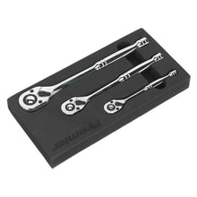 Load image into Gallery viewer, Sealey Ratchet Wrench Set 3pc Pear-Head Flip Reverse (Premier)