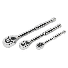 Load image into Gallery viewer, Sealey Ratchet Wrench Set 3pc Pear-Head Flip Reverse (Premier)