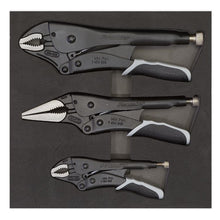 Load image into Gallery viewer, Sealey Locking Pliers Set 3pc Quick Release - Black Series (Premier)