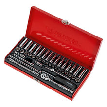 Load image into Gallery viewer, Sealey Socket Set 41pc 1/4" Drive 6pt WallDrive - Metric/Imperial (Premier)