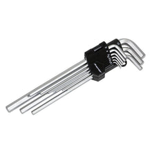 Load image into Gallery viewer, Sealey Hex Key Set 9pc Extra-Long - Metric (Premier)