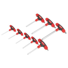 Load image into Gallery viewer, Sealey Ball-End Hex Key Set 8pc T-Handle Metric - Storage Stand (Premier)