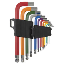 Load image into Gallery viewer, Sealey Ball-End Jumbo Hex Key Set 13pc Colour-Coded (Premier)