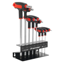 Load image into Gallery viewer, Sealey Ball-End Hex Key Set 8pc T-Handle Metric - Metal Stand, Wall Mounting (Premier)