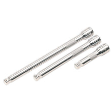 Load image into Gallery viewer, Sealey Wobble/Rigid Extension Bar Set 3pc 3/8" Drive (Premier)