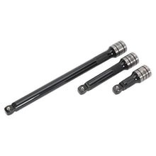 Load image into Gallery viewer, Sealey Wobble/Rigid Extension Bar Set 3pc 1/2" Drive Black Series (Premier)