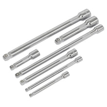 Load image into Gallery viewer, Sealey Wobble/Rigid Extension Bar Set 7pc 1/4", 3/8" & 1/2" Drive (Premier)