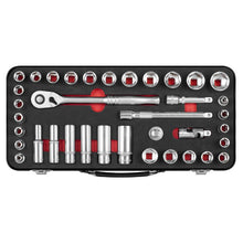 Load image into Gallery viewer, Sealey Socket Set 37pc 3/8" Drive Metric/Imperial Premier Platinum Series