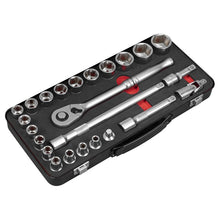 Load image into Gallery viewer, Sealey Socket Set 24pc 1/2" Drive - Premier Platinum Series