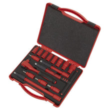 Load image into Gallery viewer, Sealey Insulated Socket Set 16pc 3/8" Drive 6pt WallDrive - VDE Approved (Premier)