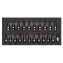 Load image into Gallery viewer, Sealey TRX-Star*/Hex/Spline Socket Bit Set 22pc 3/8" Drive Black Series (Premier)