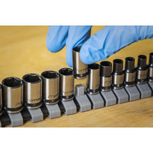 Load image into Gallery viewer, Sealey Socket Set 13pc 1/4" Drive Metric - Black Series (Premier)