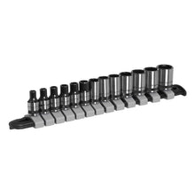 Load image into Gallery viewer, Sealey Socket Set 13pc 1/4" Drive Metric - Black Series (Premier)